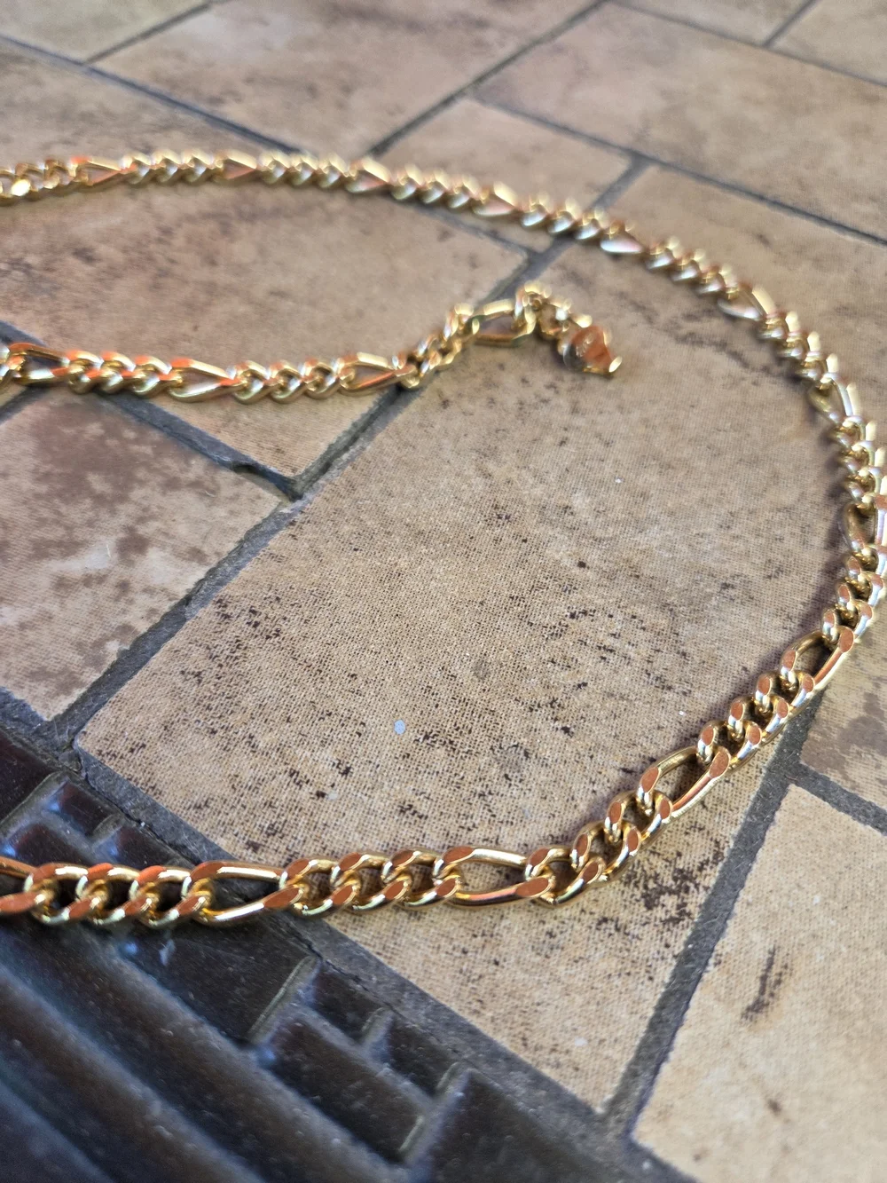 14K Gold-Plated Men's Curb Chain Necklace